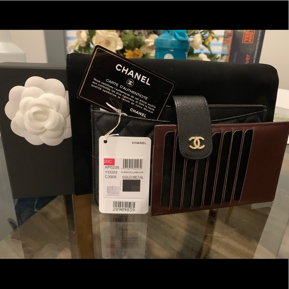 Chanel timeless classic flat pouch